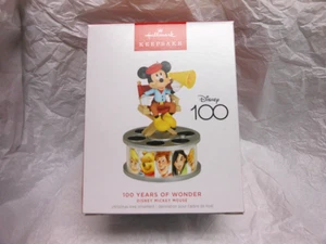 Hallmark Keepsake "Disney 100 Years of Wonder" 2023 Light/Sound Ornament NEW - Picture 1 of 1