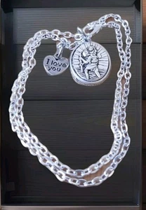 St. Christopher patron Saint of travellers pendant 18" necklace & charm 6 types - Picture 1 of 8