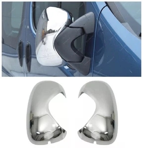 Cubierta de espejo cromado inoxidable 2 piezas acero inoxidable para Renault TRAFIC II 2001 a 2014 - Imagen 1 de 11
