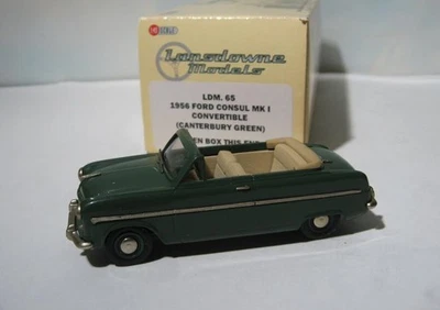 1956 Ford Consul   Lansdowne Brooklin 1:43 Diecast Model LDM 65   in Box   Green - Image 1 of 4