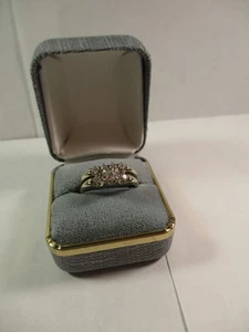 Vintage .30cttw Diamond VS2 GH  14Kt White Gold Wedding Set Ring Size 7.5 - Picture 1 of 11