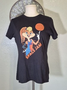 Space Jam Printed Tune Squad Kurzarm Damen T-Shirt Gr. L schwarz - Bild 1 von 8