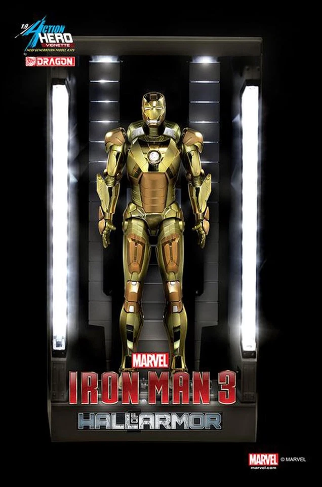 Iron Man 3 - Hall of Armour Mark XXI Model Kit Vignette - Dragon Models - Image 1 of 1