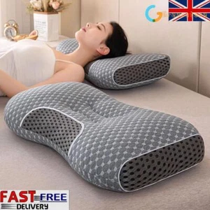 1000G Foam Pillow Cervical Memory For Neck & Shoulder Pain Ergonomic Orthopedic - Picture 1 of 11