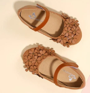 Girls Dress Shoes Mary Jane Shoes Princess Wedding Party BROWN US 11 ,AU 10 - Picture 1 of 1