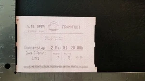 ROBERT PALMER - VINTAGE ORIGINAL GERMAN MAY 2, 1991 CONCERT TICKET STUB - Picture 1 of 2