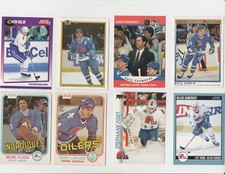 US/Canada 8 Cards Hockey differents  Nordiques Quebec