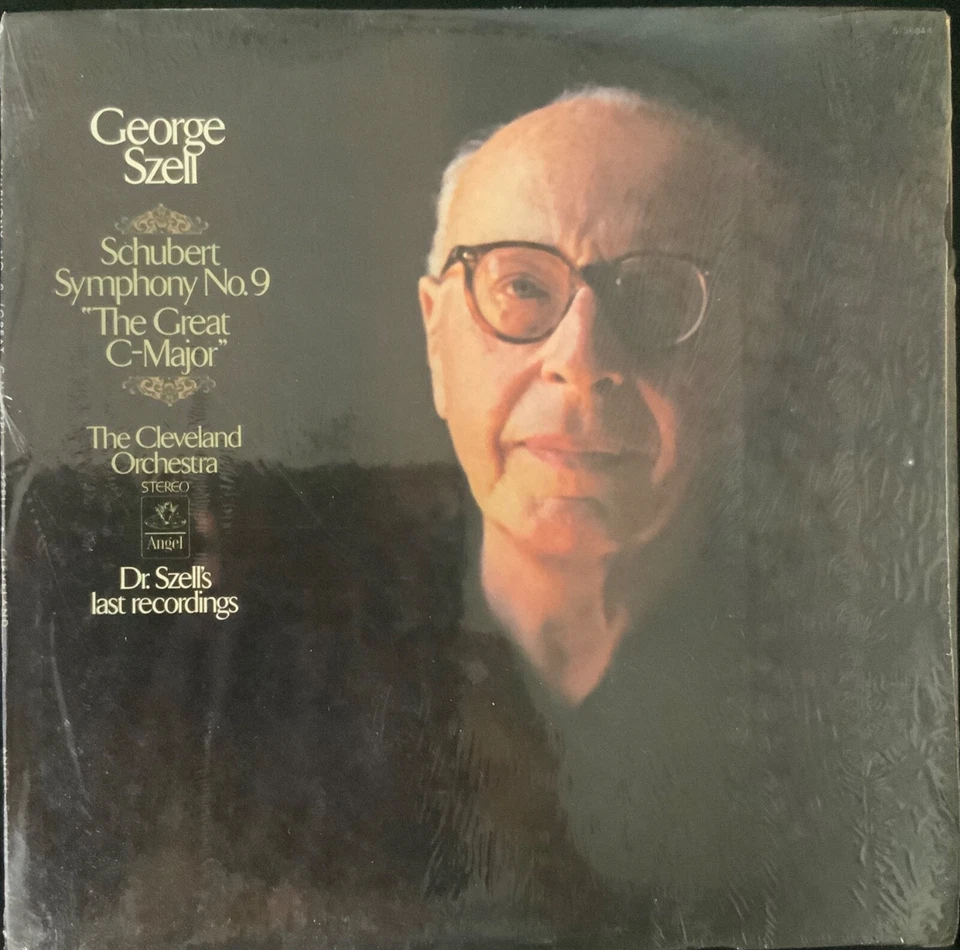 SCHUBERT-SYMPHONY NO.9 "GREAT C MAJOR"-SZELL-ANGEL S-36044-ORIGINAL VINYL LP - Image 1 of 1