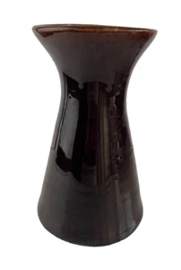 Vintage Bendigo Pottery Waverley Ware Brown Glazed Vase 21cm Height - Picture 1 of 11
