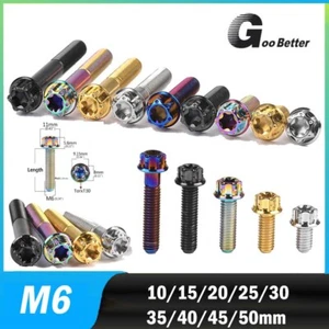 Titanium Bolt M6x10-50mm Cap Flange Head Screws T30 TORX Ti Bolts Metric - Picture 1 of 8