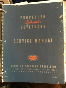 HYDROMATIC PROPELLER GOVERNORS SERVICE MANUAL (Hamilton Standard Propellers) - Picture 1 of 2
