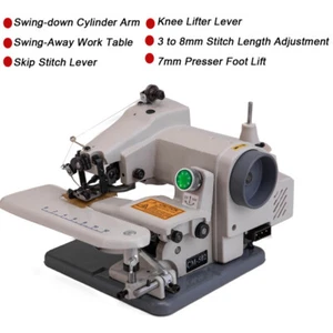 Portable Blindstitch Sewing Machine Desktop Blindstitch Hem Chain Stitch 110V - Picture 1 of 12