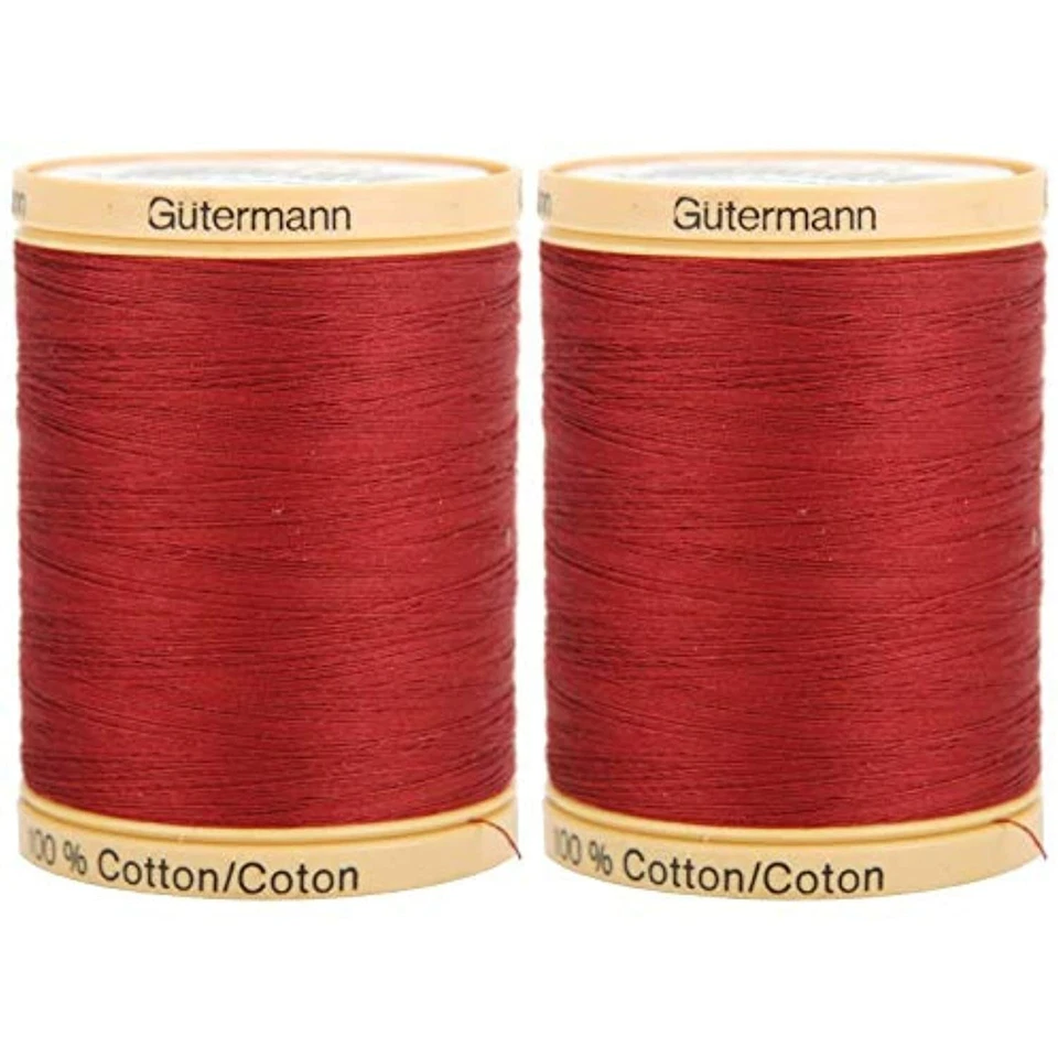 Gutermann 2-Pack Natural Cotton Thread Solids 876 Yards Each - Raspberry - Image 1 of 1