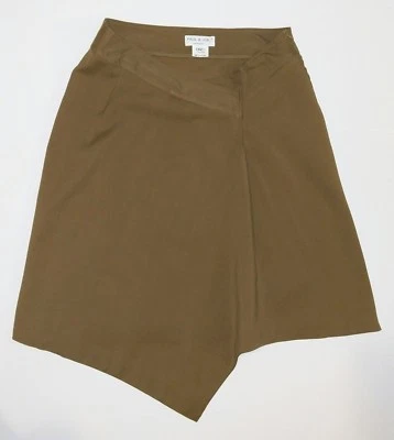 Falda asimétrica Paul And Joe 100 % lana, talla Francia 42 (US 10), marrón, (antes $ 380) Foto 1 de 4