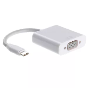 USB-C 3.1 Type-C to VGA Monitor Projector Video Converter Adapter Cable Switcher - Picture 1 of 7