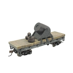 Bachmann Hawthorne Village Civil War Armored Train Rail Car Mortar Cannon - Picture 1 of 11