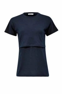 Women's Blue Breastfeeding / Lactation T-Shirt - Picture 1 of 7