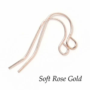 10 x NF Steel Based Budget Earwires - Rose Gold 2 - Picture 1 of 1