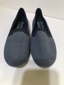 Skechers Women’s Air Cooled Memory Foam Blue Mesh Slip On Flats Size 8.5 - Picture 1 of 6
