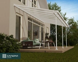 Palram - Canopia | Feria 3 x 6 DIY Patio Cover Kit White Clear - Picture 1 of 11