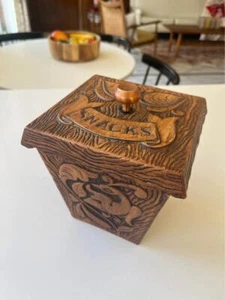 Vintage Schatz Handwerk Snack Behälter Kreidegeschirr 70er Jahre  - Bild 1 von 10