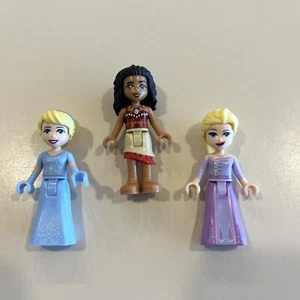 Lego Disney Princess Minifigure Lot - Moana / Cinderella / Elsa - Picture 1 of 2