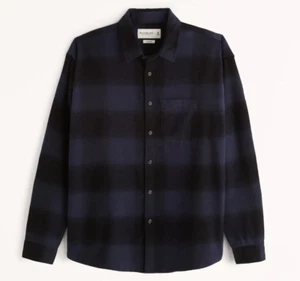 New Abercrombie Flannel Plaid Button Down Shirt Size Small - Picture 1 of 2