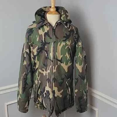CABELA'S VTG Wool Camouflage Thinsulate Outdoor Hunting Winter Parka Coat M - Image 1 of 4