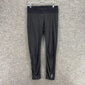 Reebok Leggings Women L Large Black High Rise Pull On Capri Elastic Waist Skinny - Picture 1 of 11