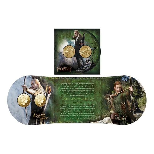 NEW ZEALAND 2013 LoTR: The Hobbit: The Desolation of Smaug, Set of 2 $1 Coins - Image 1 of 1