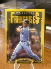 2023 Topps Finest Flashbacks Gold Bordered SP George Brett #198 Royals