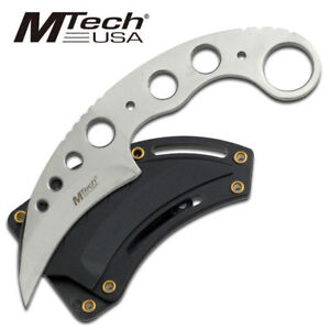 SS Tactical Karambit Fixed Blade 7" Neck Knife + 44 Magnum Small Bullet Knife