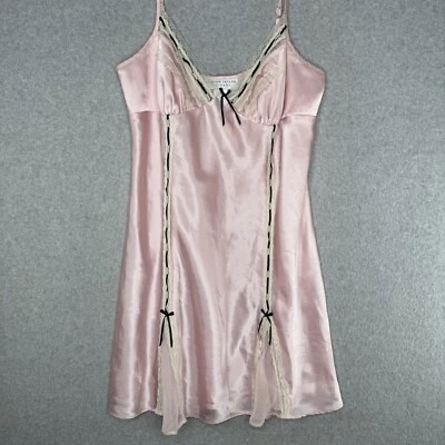 Morgan Taylor регулируемый Baby розовый черный кружева белье скольжения женский размер большой - Изображение 1 из 4