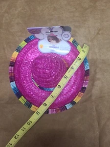 RUBIES PET SHOP BOUTIQUE SOMBRERO HAT COSTUME FOR DOG PINK M/L - Picture 1 of 4
