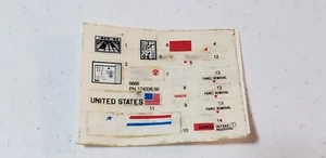 VINTAGE 1986 HASBRO GI JOE OUTPOST DEFENDER DECAL SHEET - Picture 1 of 5