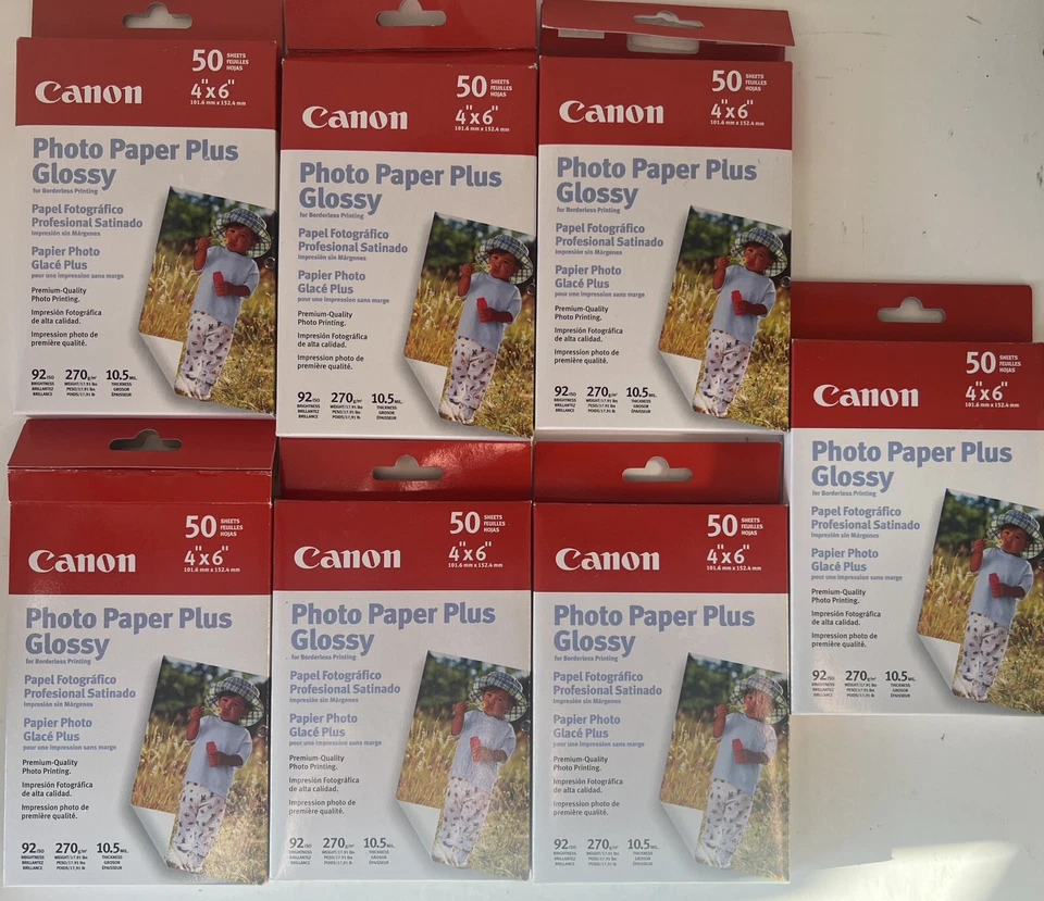 Canon Photo Paper Plus Glossy 4 X 50 Sheets 4x6