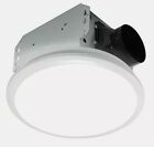 Homewerks 7141-110 Bathroom Fan Integrated LED Light Ceiling Mount Exhaust Ve...
