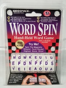 Word Spin Hand Held Game Brain Teaser Puzzle Mind GeoSpace NEW (Vintage 2006) - Picture 1 of 2