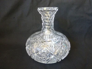 Antigua botella de agua o jarra de vidrio cortado de período brillante Hawkes - Imagen 1 de 6