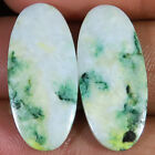 26.60 Cts Natural Green Mariposite Pair Oval Cabochon 12X26x3 Mm Gemstone Ss_913