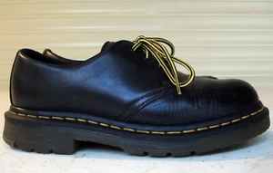 DR MARTENS DM594 (1461) black leather steel toe safety shoes Eu38 UK5 7C EUC! - Picture 1 of 9