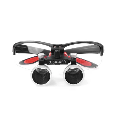 3.5X420mm Dental Binocular Loupes Flexible Headband Surgery Magnifying Glass 117 - Imagem 1 de 4