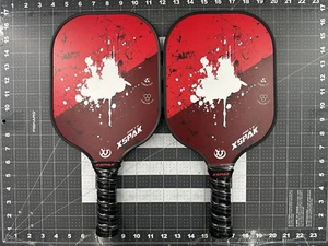XS XSPAK Pickleball Paddle Set of 2 Lightweight Graphite Carbon Fiber Face - Picture 1 of 15