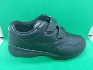 Propet W3902 Black Leather Women's Tour Walker Hook & Loop Shoes Size 9.5,2EE - Picture 1 of 11