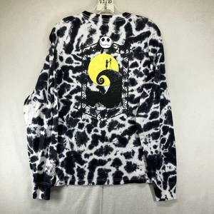 Disney Nightmare Before Christmas Small Tie Dye Long Sleeve Jack & Sally Shirt - Picture 1 of 16