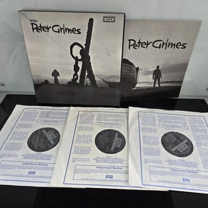 SXL 2150/2 ED1 Britten Peter Grimes Pears Evans 3LP Decca WBG 1st Box Set - Foto 1 di 6