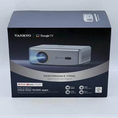 New Vankyo Performance 400 Lumens 1080P FHD Smart Projector V700G with Google TV - Image 1 of 4