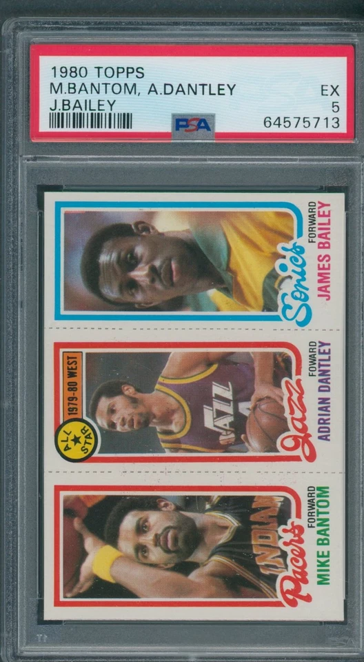 1980/81 Topps M. Bantom A. Dantley J. Bailey PSA EX 5 *5713 - Image 1 of 1