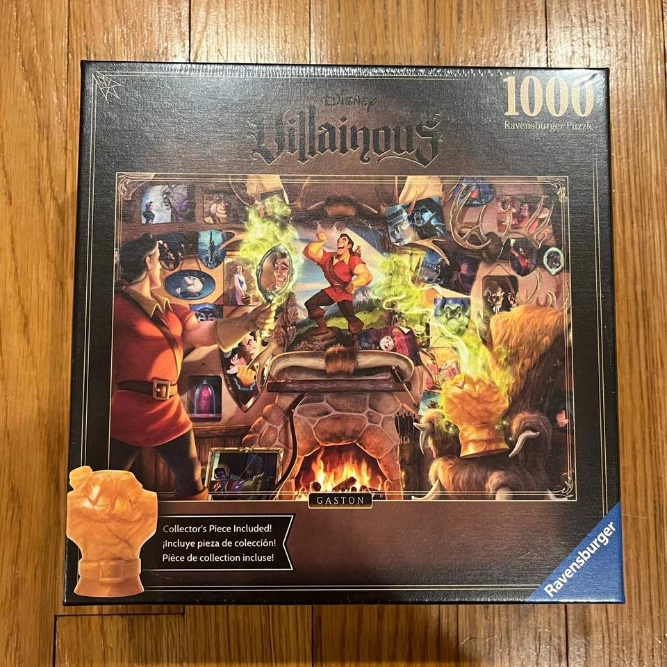 Rompecabezas Ravensburger Disney Villainous Gaston marrón 1000 piezas Foto 1 de 4