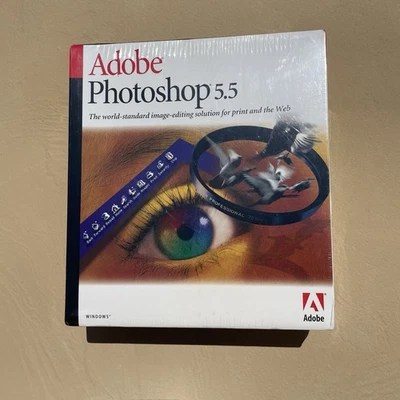 (RARE WINDOWS VERSION) Ad0be Photoshop 5.5 for Windows- EDUCATION VERSION - Image 1 of 2